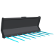 GB21 Manure fork with forged tines