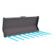 GB21 Manure fork with forged tines