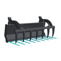 Silage forks with multi purpose grab